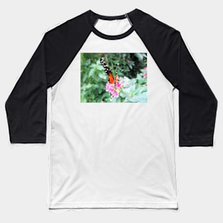 Perching Monarch Butterfly Baseball T-Shirt